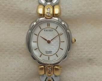 Reloj Citizen Exceed 4422-E41626 de cuarzo vintage bicolor para mujer ALM266SMB3