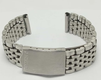 Pulsera de acero inoxidable con cuentas de arroz Orient de 17 mm ALM227HAL3