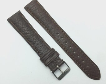 Correa de reloj Hirsch Camel Grain de 18 mm con correa marrón ALM198RM2