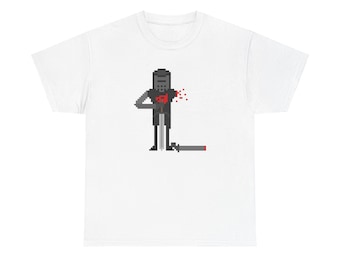 The Black Knight Pixel Unisex Heavy Cotton Tee