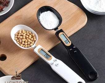 Digital Spoon Scale, Precision Kitchen Measuring Spoon 500g/0.1g, Electronic Food Scale for Baking, Coffee & Herbs, Portable Cooking Tool