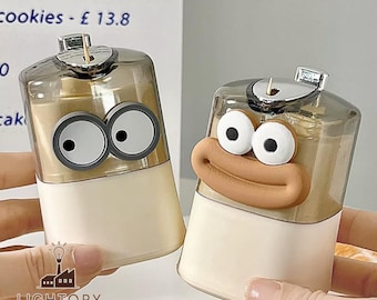 Cute Cartoon Toothpick Dispenser Pop-Up Holder | Kawaii Desktop Decor Kitchen Accessory | Fun Automatic Toothpick Box for Home & Office