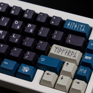 GMK Norse キーキャップ GMK Norse Clone Keycaps Set Vikings Black White Cherry Profile