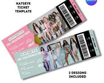 KPOP Idol The Wildworld Tour Souvenir Ticket | Customize Concert Keepsake (Digital Download)