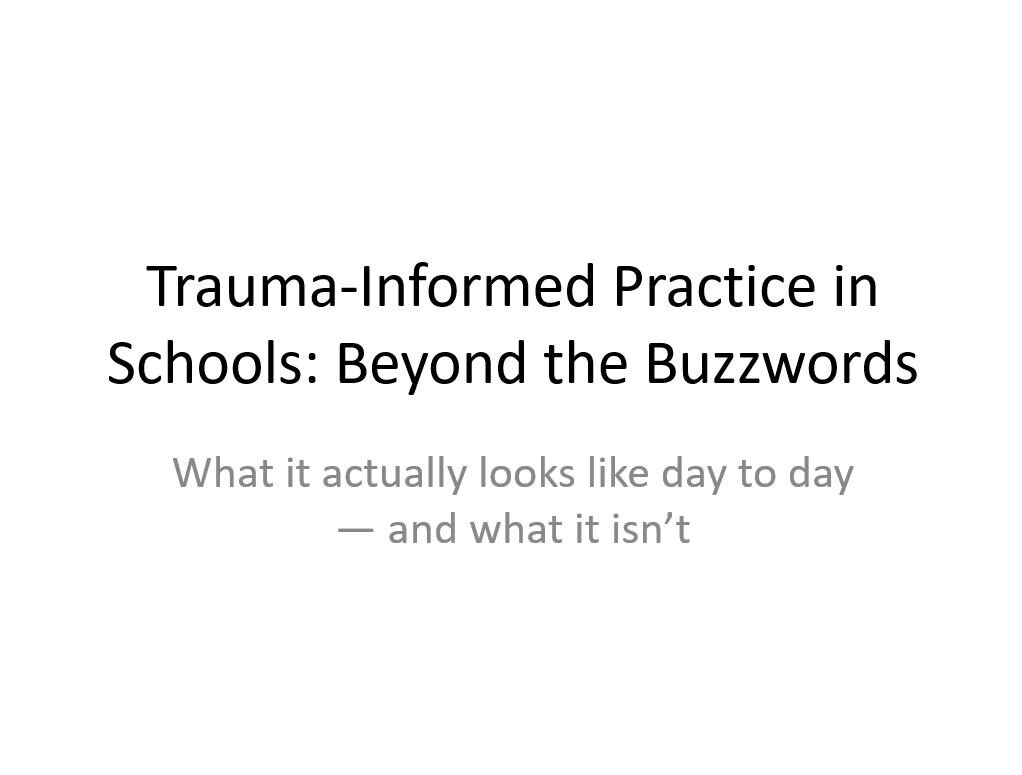 Trauma-informed CPD Bundle | Staff Training Slides, Guides & Templates ...