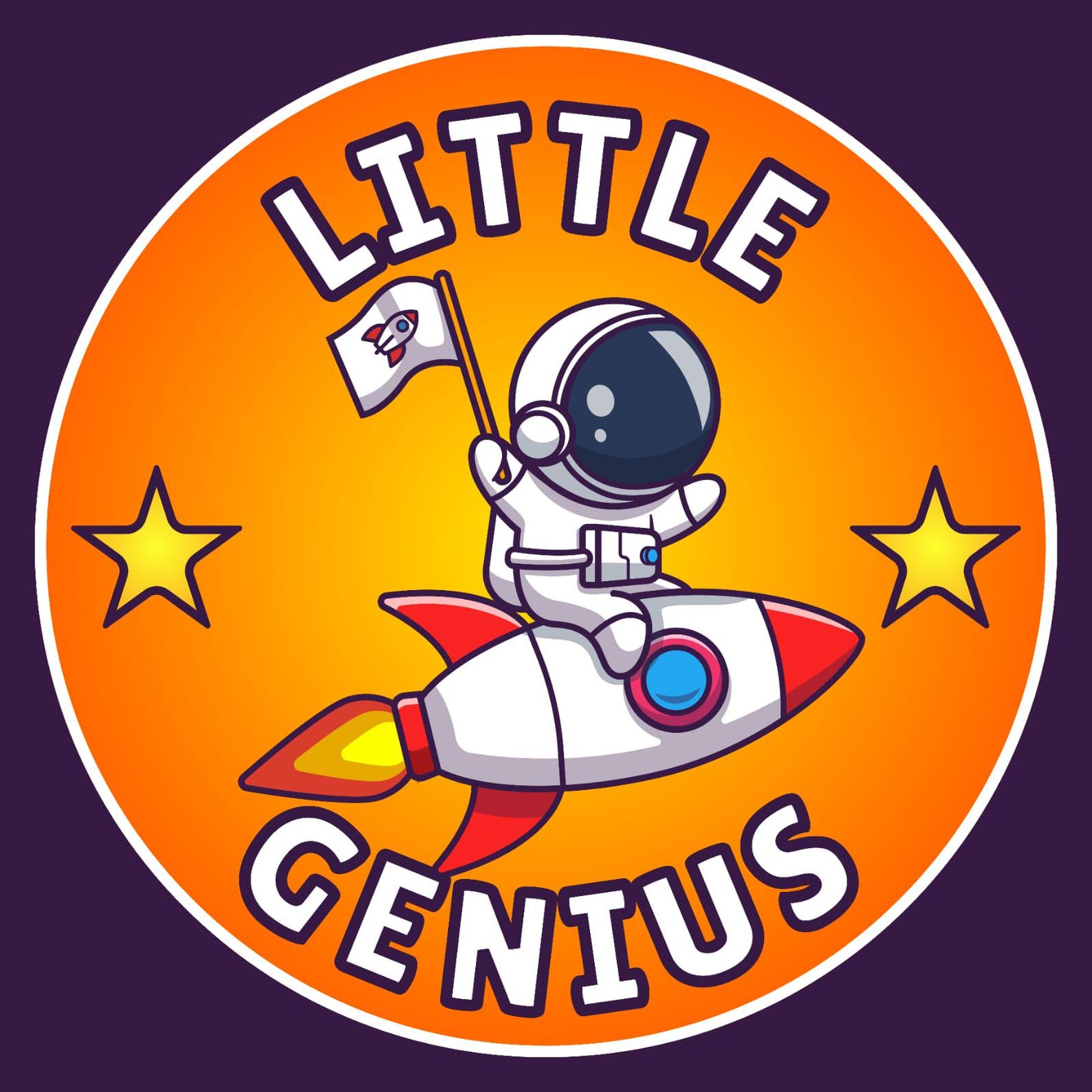 Little Genius Sticker | Cute Motivational Sticker for Kids, Teacher ...