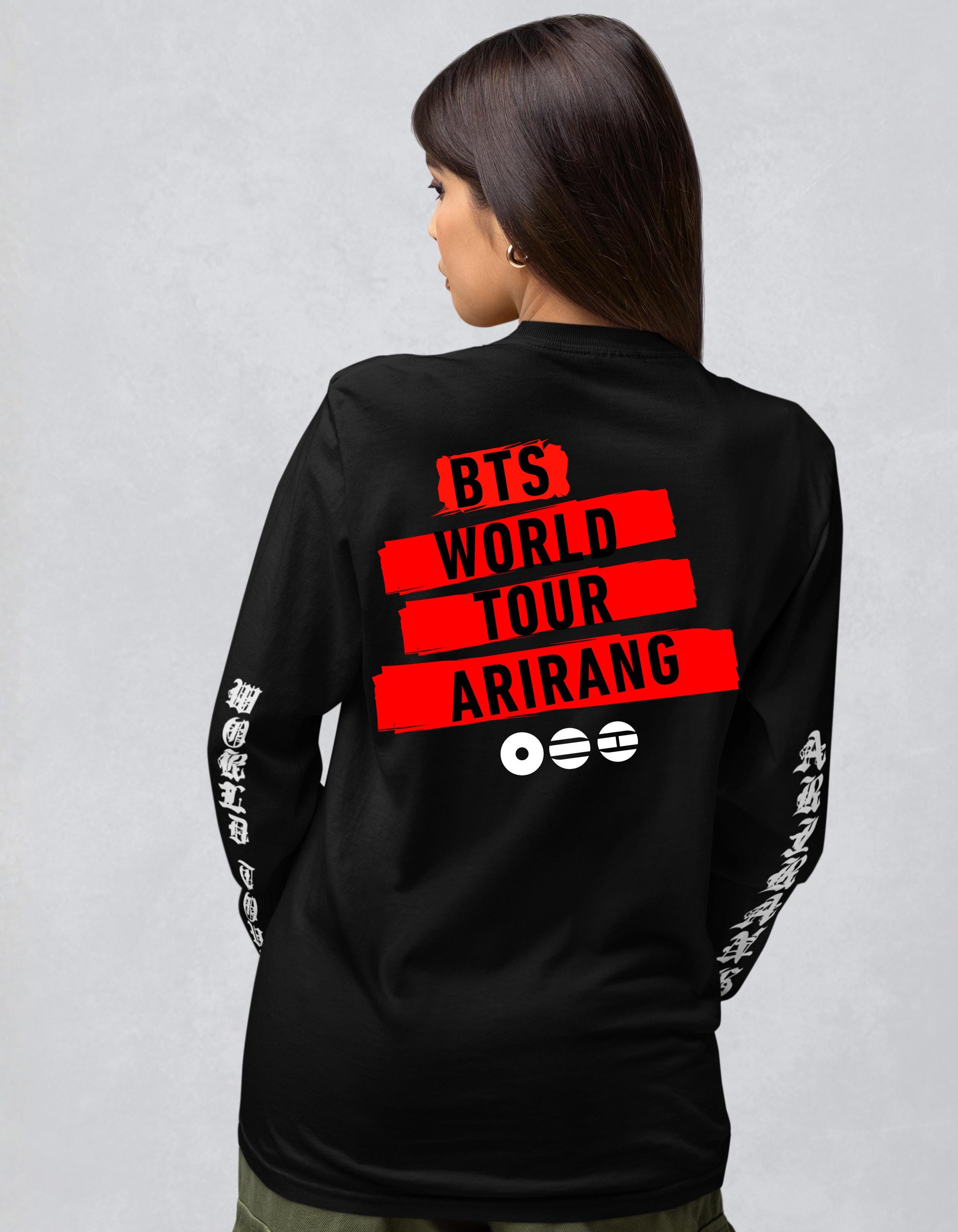 BTS World Tour Arirang Heavyweight Long Sleeve T-shirt | BTS K-pop