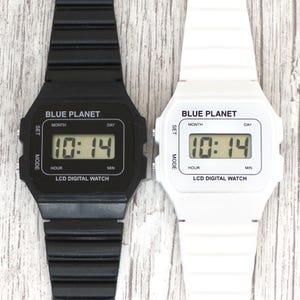 Blue Planet Wear & Share Set of 2 LCD Unisex Watches: Gift Pouch