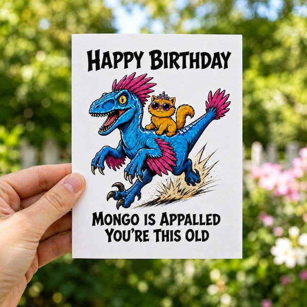 Dungeon Crawler Carl Birthday Card - Funny Mongo Card. New Achievement Birthday Gift