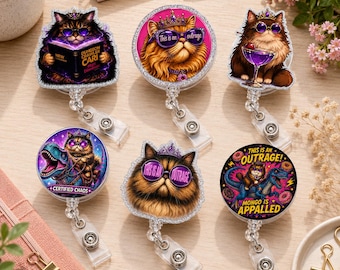 Dungeon Crawler Carl Inspired Badge Reel, Princess Donut Nurse Id Holder, Bookish Gift
