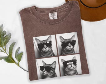 Funny Cat With Sunglasses T-Shirt, Cat Lover Gift