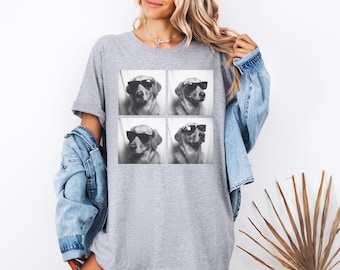 Funny Golden Retriever Shirt, Dog with Sunglasses Tee, Pet Lover Sweater