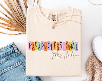 Custom Special Education Para Shirt, Personalized SPED Paraprofessional Shirt, Special Ed Teacher Appreciation Gift, Teacher Aide Gift