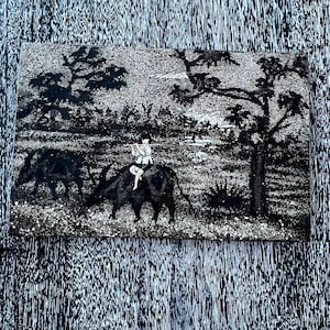 Vietnamese Black Lacquer Art - Etsy
