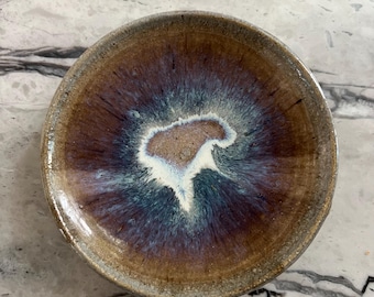 Colorful and Celestial Pottery Trinket Dish