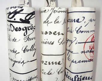Plastic Bag Holder Grocery Bag Storage Kitchen Bag Storage Penmanship French Script Storage Bag Holder