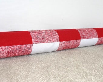 Door Draft Stopper Draft Dodger Door Draft Stop Draft Buster Red & White Plaid Draft Stop