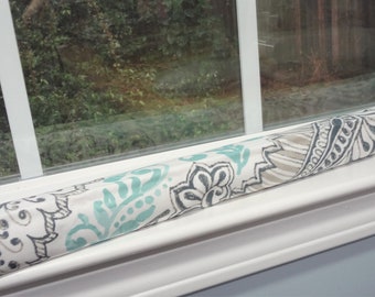 Door Draft Stopper Draft Dodger Door Draft Stop Draft Buster Aqua Canal Paisley Shannon Door Draft Stop