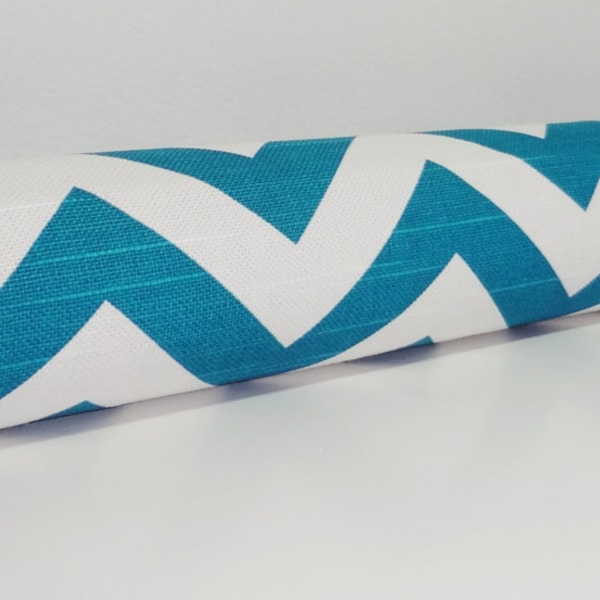 Door Draft Stopper Draft Dodger Door Draft Door Snake Draft Stop Teal White Chevron