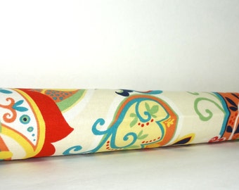 Door Draft Stopper Draft Dodger Door Draft Excluder Whimsy Multi Color Paisley Draft Stop