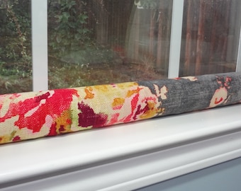 Door Draft Stopper Draft Dodger Door Draft Stop Draft Buster Charcoal Pink Floral Door Draft Stop