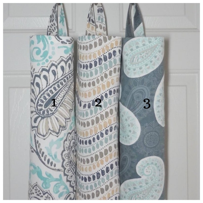 Bag Dispenser Plastic Bag Holder Paisley Grocery Bag Holder