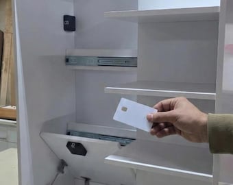 Libreria con scomparti nascosti / Mobile portaoggetti segreto / Libreria moderna con cassaforte nascosta / Mensola portaoggetti / Completamente assemblata