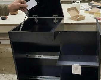 Libreria con scomparti nascosti / Scaffale moderno con scomparti nascosti, completamente assemblato