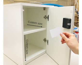 Comodino con scomparto nascosto, comodino con cassetto segreto, comodino moderno in legno con contenitore, mobili per camera da letto minimalisti