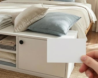 Mobile contenitore nascosto, consolle con cassetto segreto, mobile porta TV con contenitore sicuro, moderna panca da letto con scomparto nascosto