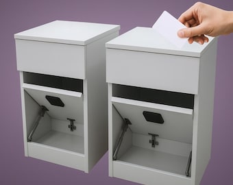 Set comodini con serratura RFID da 2 pezzi – Comodini moderni in MDF con scomparto nascosto – Cassetto segreto –