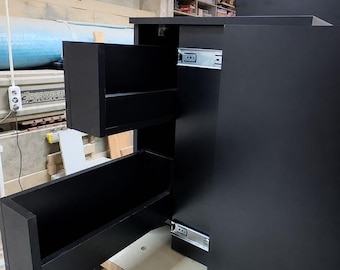 Modern Bookshelf with Hidden Compartment | Secret Storage Furniture, Fully Assembled