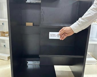 Libreria con scomparti nascosti / Mobile portaoggetti segreto / Libreria moderna con cassaforte nascosta / Mensola portaoggetti / Completamente assemblata