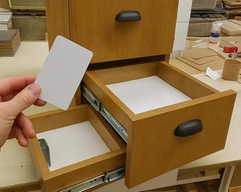 Comodino con scomparto nascosto, comodino con cassetto segreto, comodino moderno in legno con contenitore, mobili per camera da letto minimalisti