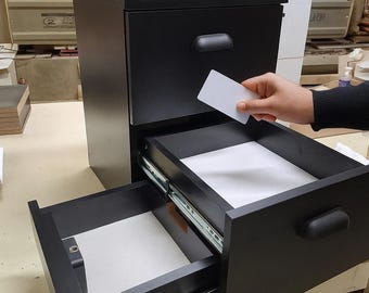 Comodino con scomparto nascosto, comodino con cassetto segreto, comodino moderno in legno con contenitore, mobili per camera da letto minimalisti