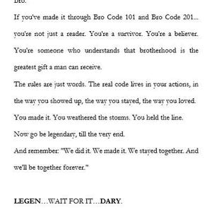 BRO CODE 201 image 7