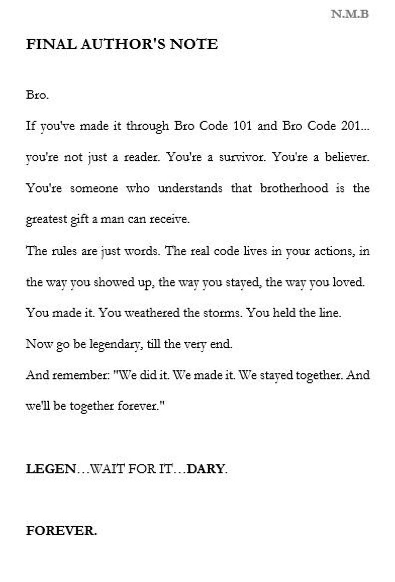 BRO CODE 201 image 7