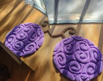 悪魔の実のタフティングラグふわふわ3Dアニメカスタムカーペット 