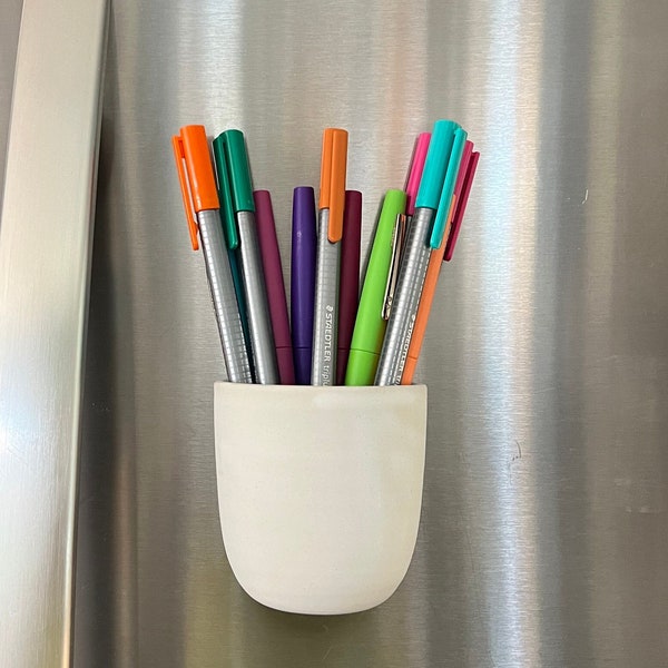 Super Strong Refrigerator Pencil Cup, strong refrigerator magnet pot, Magnetic vase, Desk cup