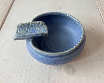Handmade Cigar Ashtray, Blue Denim
