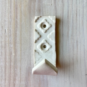 Medium White Ceramic Hook