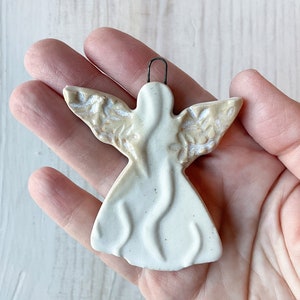 Small Ceramic Angel Ornament image 1