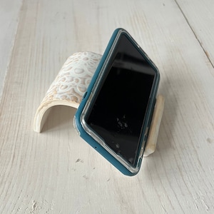 Cell phone holder, ceramic, recipe holder, business card holder, cell phone stand, white, red, mint, navy blue, turquoise