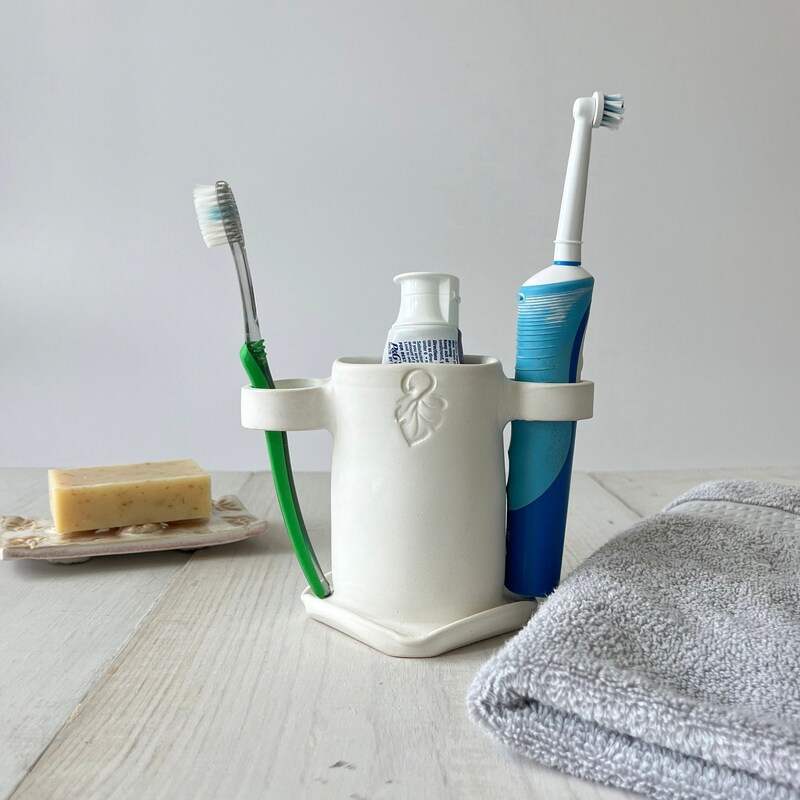 Ceramic Toothbrush Holder - Etsy