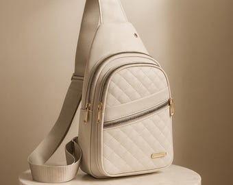 Quilted Waist Bag – Lightweight Waterproof Crossbody Belt Bag, Adjustable & Large Capacity