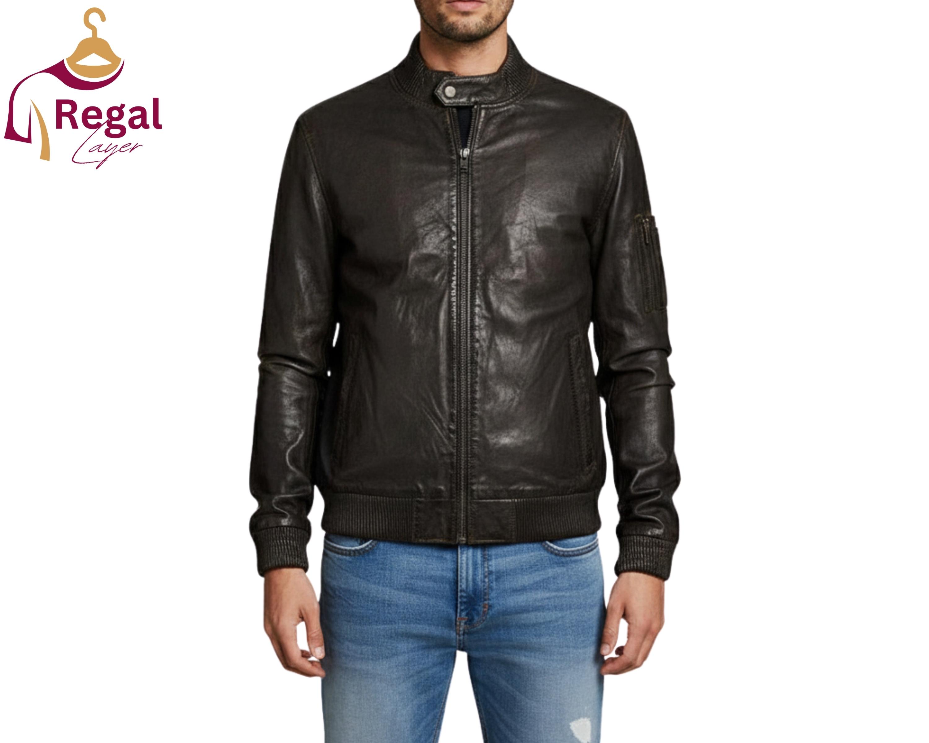 ジャケット・アウター 00s archive roshell MA-1 Leather Jacket 00s archive roshell MA-1 Leather Jacket Roshell leather jacket - Gem