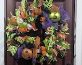 Halloween candy wreath
