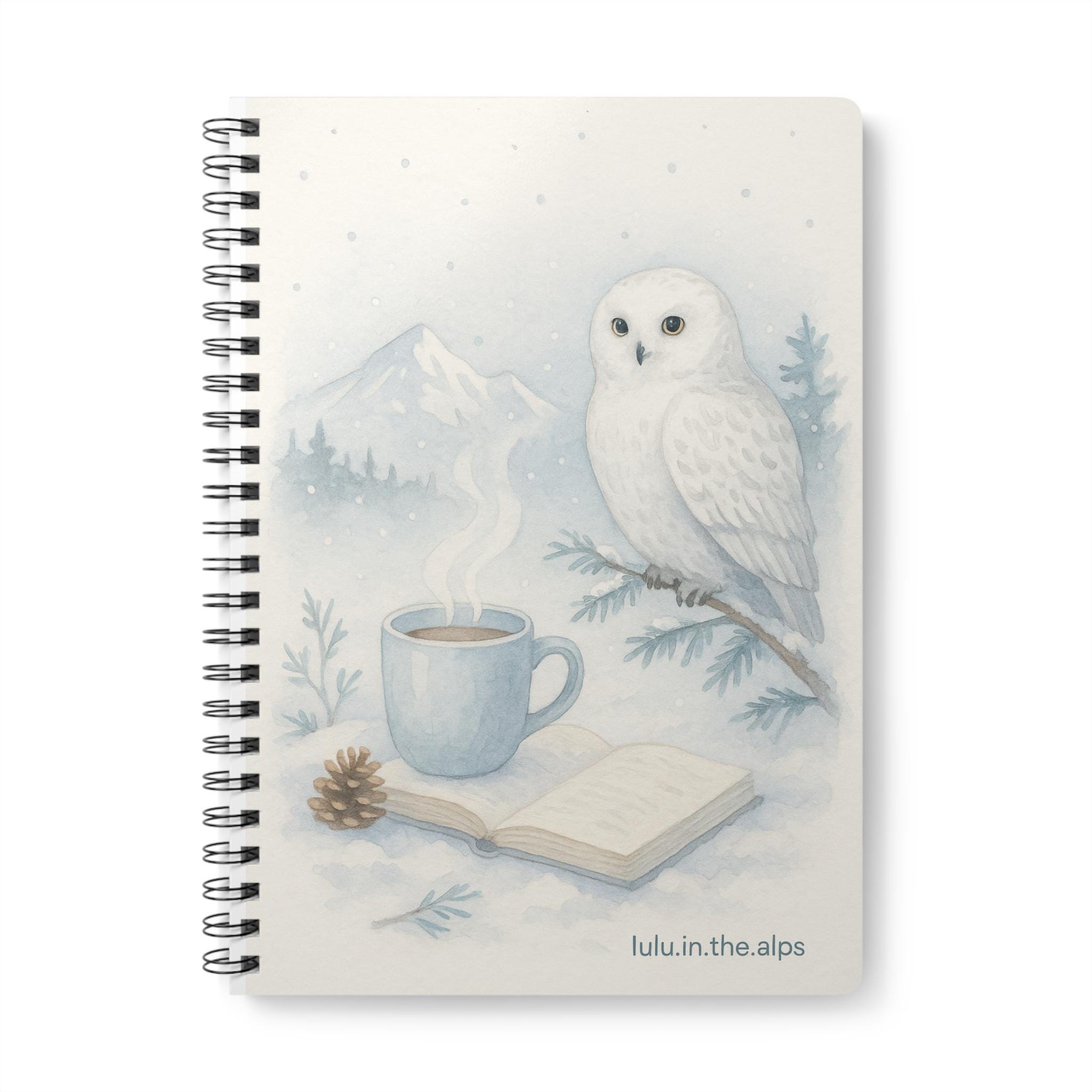 Winter Wonderland Notebook, Cute Owl Journal, A5 Spiral Notebook, Nature Lover Gift, Cozy Writing Jo