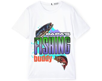 Papa's Fishing Buddy Jersey | Fishing Graphic Shirt