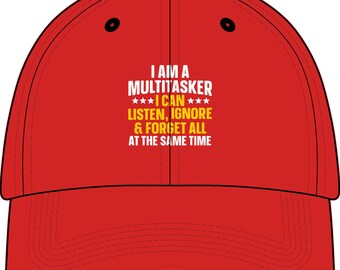 I Am a Multitasker Embroidered Youth Baseball Cap | Funny Quote